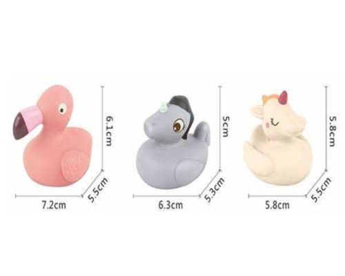 Набір для купання Тваринки 3шт,фламінго,лебідь,гусочка