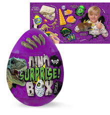 Яйце-сюрприз "Dino Surprise Box" DSB-01-01U УКР. (2) "Danko Toys", ВИДАЄТЬСЯ ТІЛЬКИ ЯЩИКОМ
