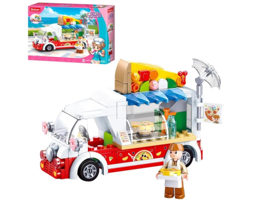 Конструктор SLUBAN M38-B0993D "Girls Dream": Трек з піцою , 156 дет.