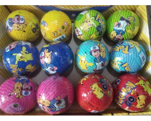 Куля Stitch, Pokemon, Стіч, Покемон, 12 шт в коробці, ціна за 1 шт.