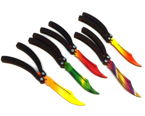 Сувенірний ніж, модель «BALISONG - ULTRA» пакет 5 шт