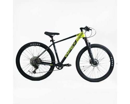 Велосипед Спортивний Corso ""APEX"" PX-29007 (1) рама алюмінієва 19``, обладнання Shimano Deore 12 швидкостей, вилка Santour повітряна, зібран на 75%