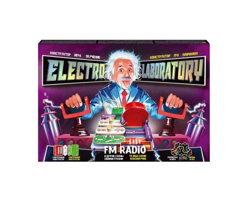 гр Електронний конструктор ""Electro Laboratory. FM Radio"" Elab-01-01 (5) ""Danko Toys"", у коробці