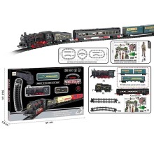 Залізниця 4018-3 A (24) 28 елементів, звук, підсвічування, локомотив, 4 вагони, в коробці