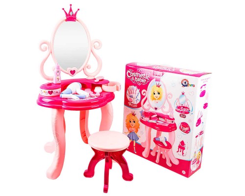 гр Іграшка ""Косметичний столик"" 8683 (3) ""Technok Toys"" 9 аксесуарів, стілець