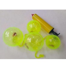 Кулька надувна велика, з насосом і голкою в коробці 48шт. Надувати через прокол в ручці! 48шт/уп (ціна за упаковку)