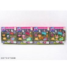 Вихованці PETS 7311 (96шт/2) 4 види, в коробці 22,5*21,5*5,5 см