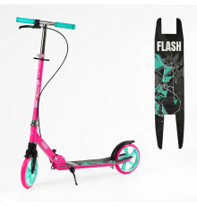 Самокат двоколісний "Best Scooter" FL-31190 (4) сталева рама, ручне гальмо, колеса PU 200мм, 1 амортизатор передній, в коробці