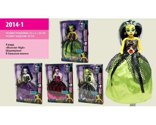 Лялька "Monster High" 2014-1 (48шт/2) 4 види, в кор. 32,5*23*7см Лялька "Monster High" 2014-1 (48шт/2) 4 види, в кор. 32,5*23*7см