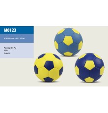 М'яч футбол M0123 (100шт) №3 PU 320 грам 3 кольори