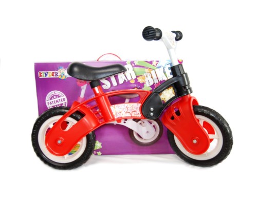 Велобег Kinderway STAR BIKE 10"  EVA колеса  красно-черный (11-012 ГС)