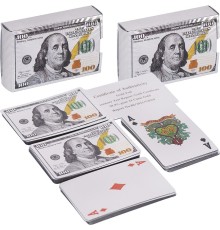 Карти "Доллар", срібло, 54 карти 14-99, 9*6 см ,в кор./100/