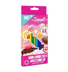 Олівці кольорові YES 12 кол. Sweet Cream