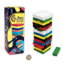 Настільна гра "Colors Jenga" 48 брусків українською мовою 30717