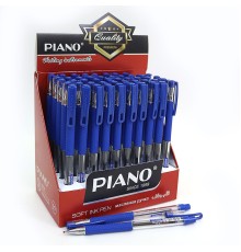 Ручка масло грип "Piano" синя 50шт в упак. 350PT-BL
