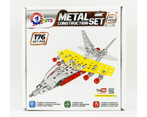 Конструктор металл. "Истребитель" Технок 4937