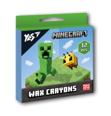 Набір воскових олівців YES 12 шт. "Minecraft"