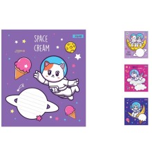 Зошити коса лінія. Space friends, 25шт. в уп. 765767