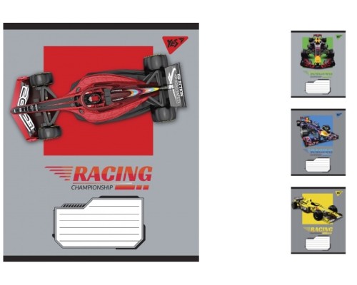 А5/36 лін. YES Racing championship, зошит дя записів15шт. в уп. //