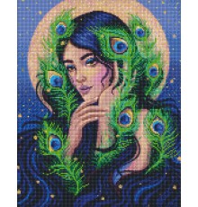 Набір з алмазною мозаїкою "Загадкова дівчина" 40х50см AMO7541
