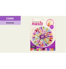 Аксессуары для девочек ногти - 60 шт на планшетке (C3459)