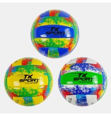 М'яч Волейбольний 3 види, матеріал м'яка EVA, 230 грам, гумовий балон /80/