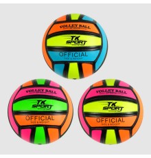 М'яч волейбольний "TK Sport", 3 види, 280-300 грамів, матеріал м'який PVC, МІКС ВИДІВ /100/