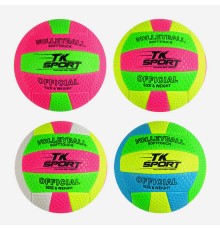 М'яч волейбольний  "TK Sport", 4 види, 280-300 грам, матеріал м'який PVC, МІКС ВИДІВ /100/