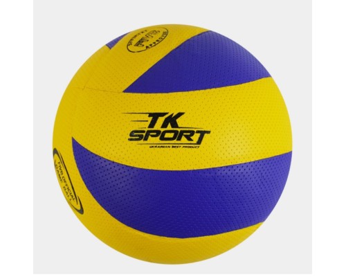 М'яч волейбольний "TK Sport", 1 вид, клейка, 280-300 грамів, матеріал м'який PVC /60/