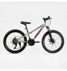Велосипед Спортивний Corso 24" дюймів «Concept» рама алюмінієва 11’’, обладнання Shimano, 21 швидкість, зібран на 75% /1/