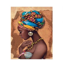 Алмазна картина FA20190 «Дівчина з Африки», розміром 40х50 см
