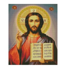 Алмазная картина FA40053 "Икона Иисус Христос", размером 40х50 см