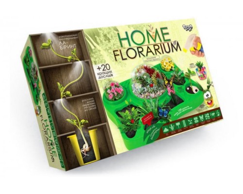 Безпечний освітній набір для вирощування рослин "HOME FLORARIUM" HFL-01-01U