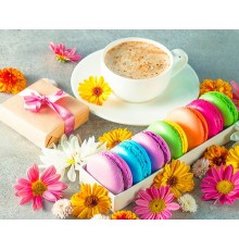 Набір для творчості алмазна картина Colored macarons Strateg розміром 40х50 см  (SK85995)