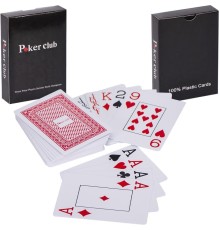 Карти пластик. "POKER CLUB", 54 карти Х-8002, в кор./144/